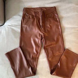 Mother Faux Leather Pants